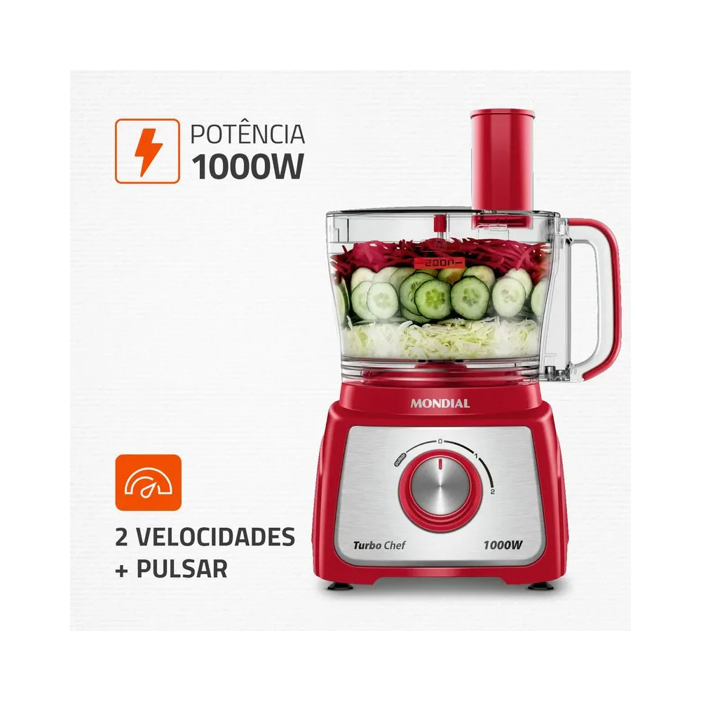 Multiprocessador Turbo Chef 7 em 1 Mondial MPN-01-RE - Image 3