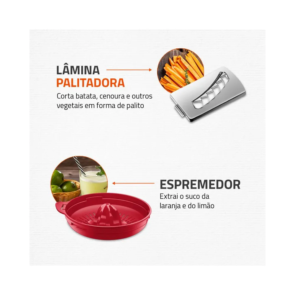 Multiprocessador Turbo Chef 7 em 1 Mondial MPN-01-RE - Image 6