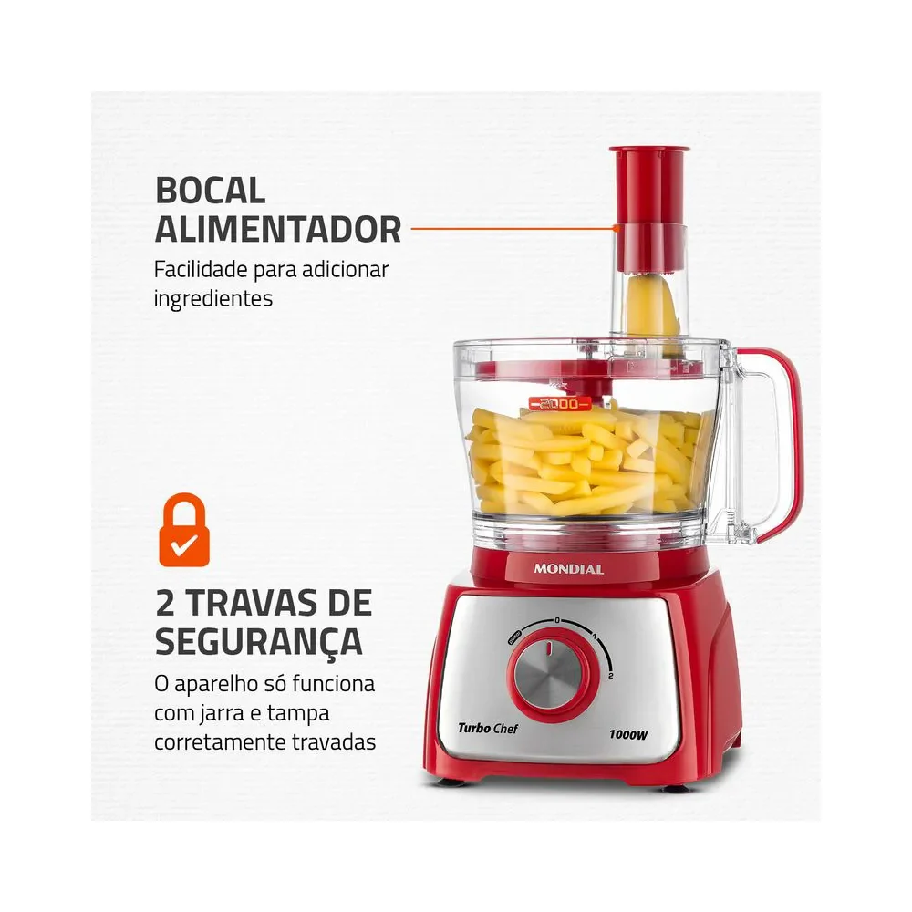 Multiprocessador Turbo Chef 7 em 1 Mondial MPN-01-RE - Image 7