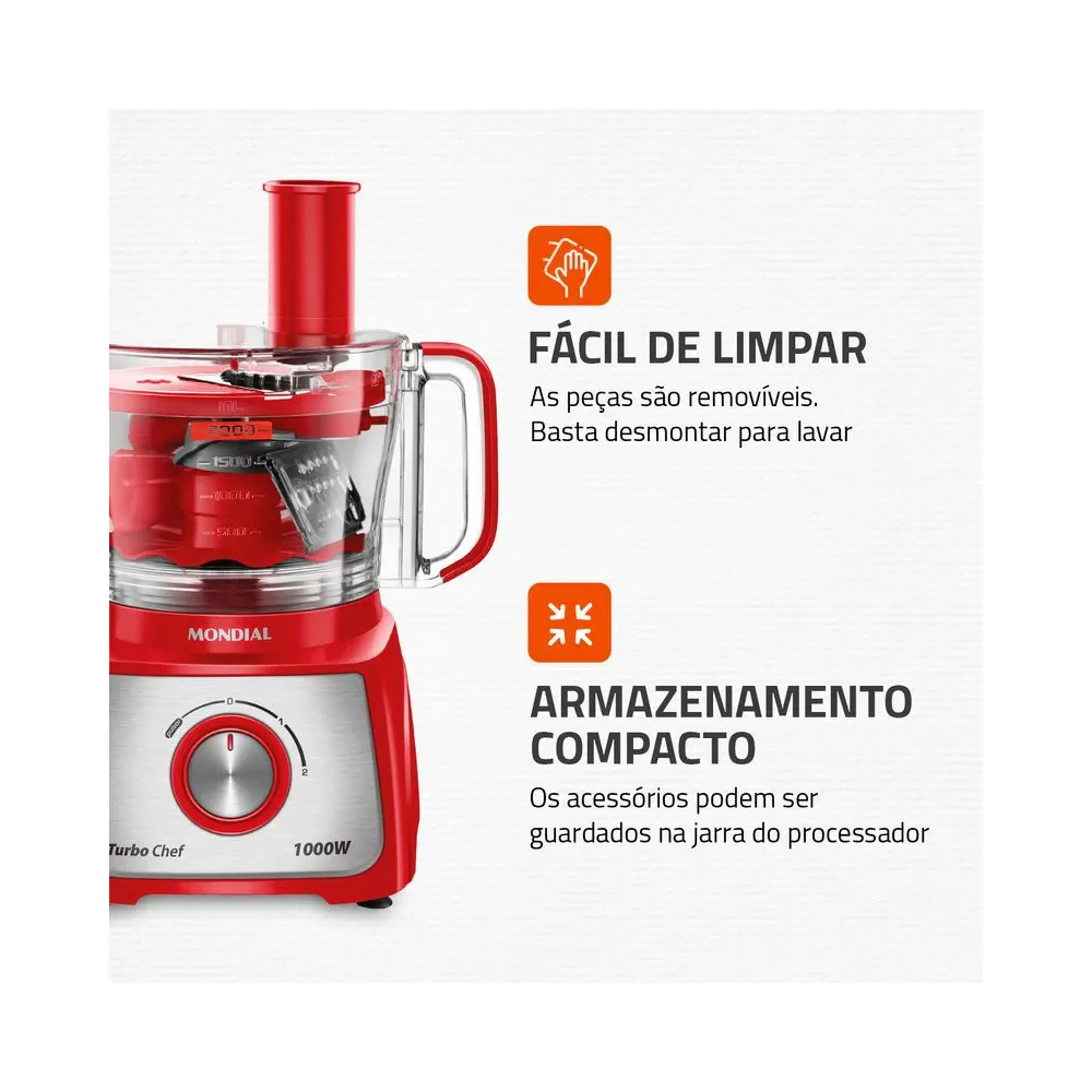 Multiprocessador Turbo Chef 7 em 1 Mondial MPN-01-RE - Image 8