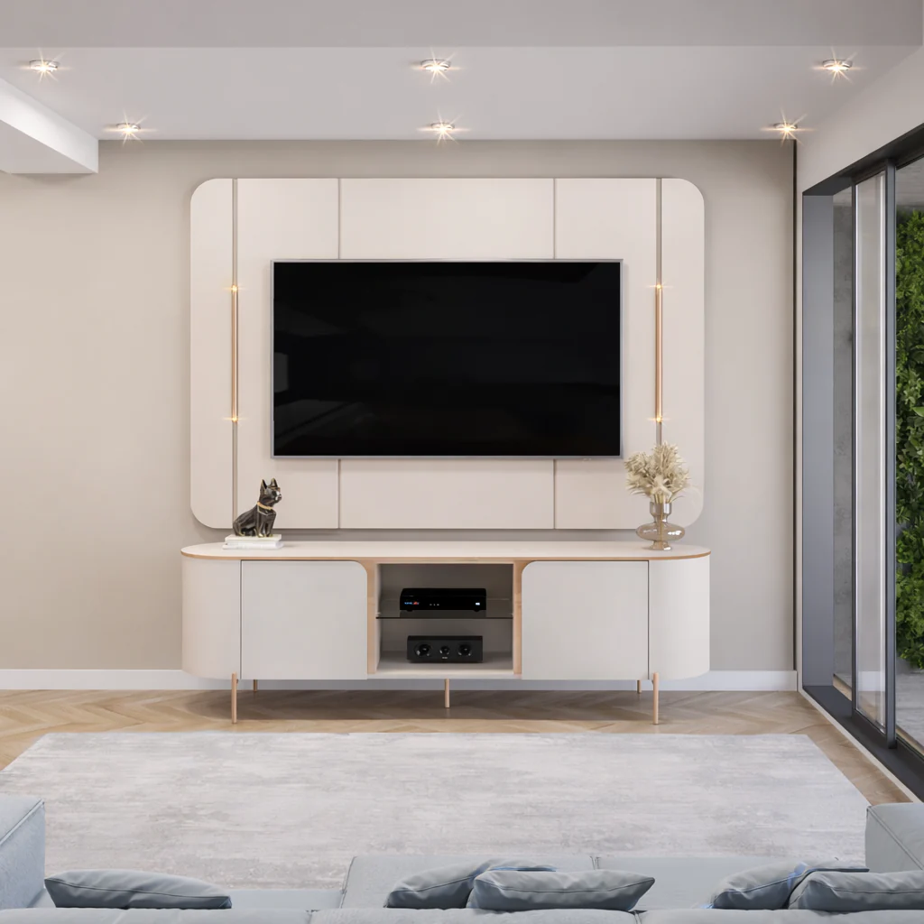 Painel e Bancada Adele Para TV até 65" DJ Móveis