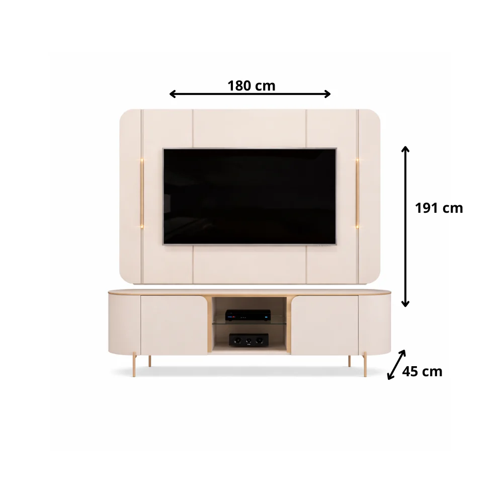 Painel e Bancada Adele Para TV até 65" DJ Móveis - Image 3