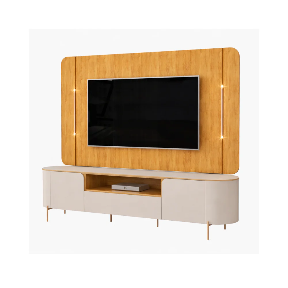 Painel e Bancada Areta Para TV Até 75' Dj Móveis - Image 3