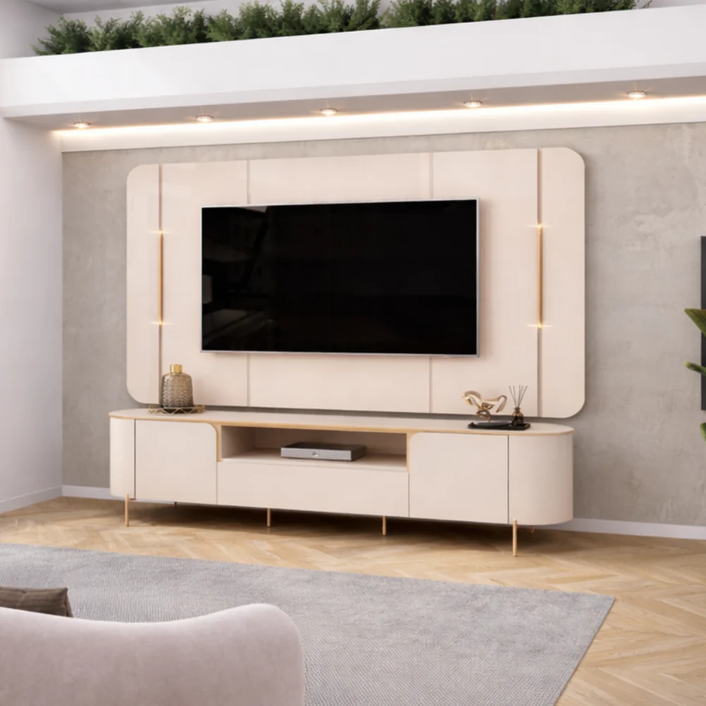 Painel e Bancada Areta Para TV Até 75' Dj Móveis - Image 5