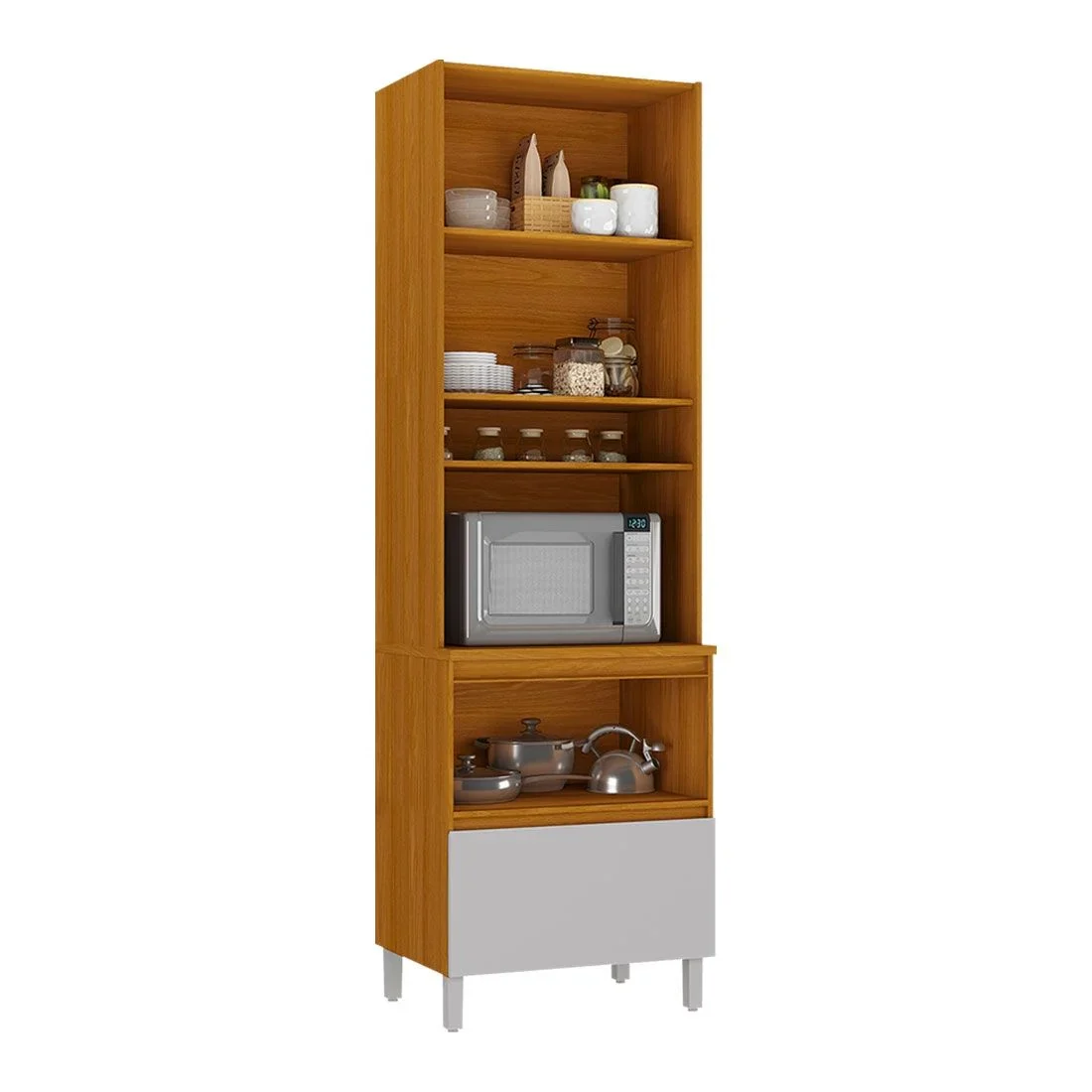 Paneleiro 70 cm 2 Portas 1 Gaveta Lumina Itatiaia - Image 3