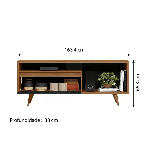 Rack Bancada para TV até  "60" 1 porta Nt 1315  Notável - Image 9