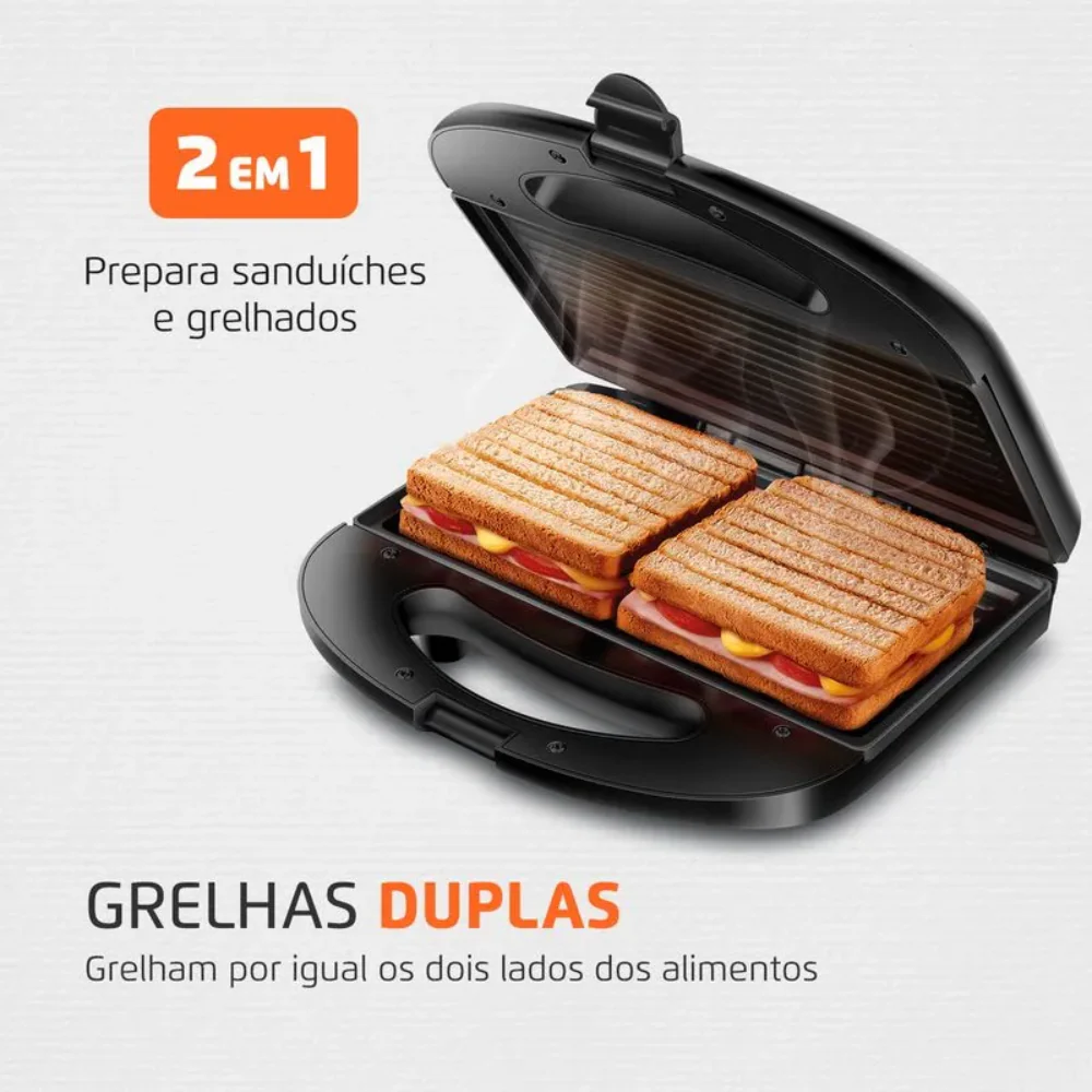 Sanduicheira/Grill Mondial S-20 750W - Image 5