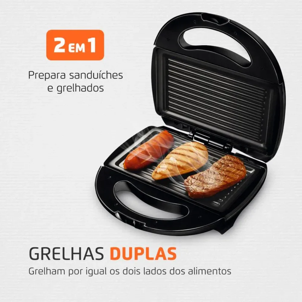 Sanduicheira/Grill Mondial Ultra S-13 750W - Image 5