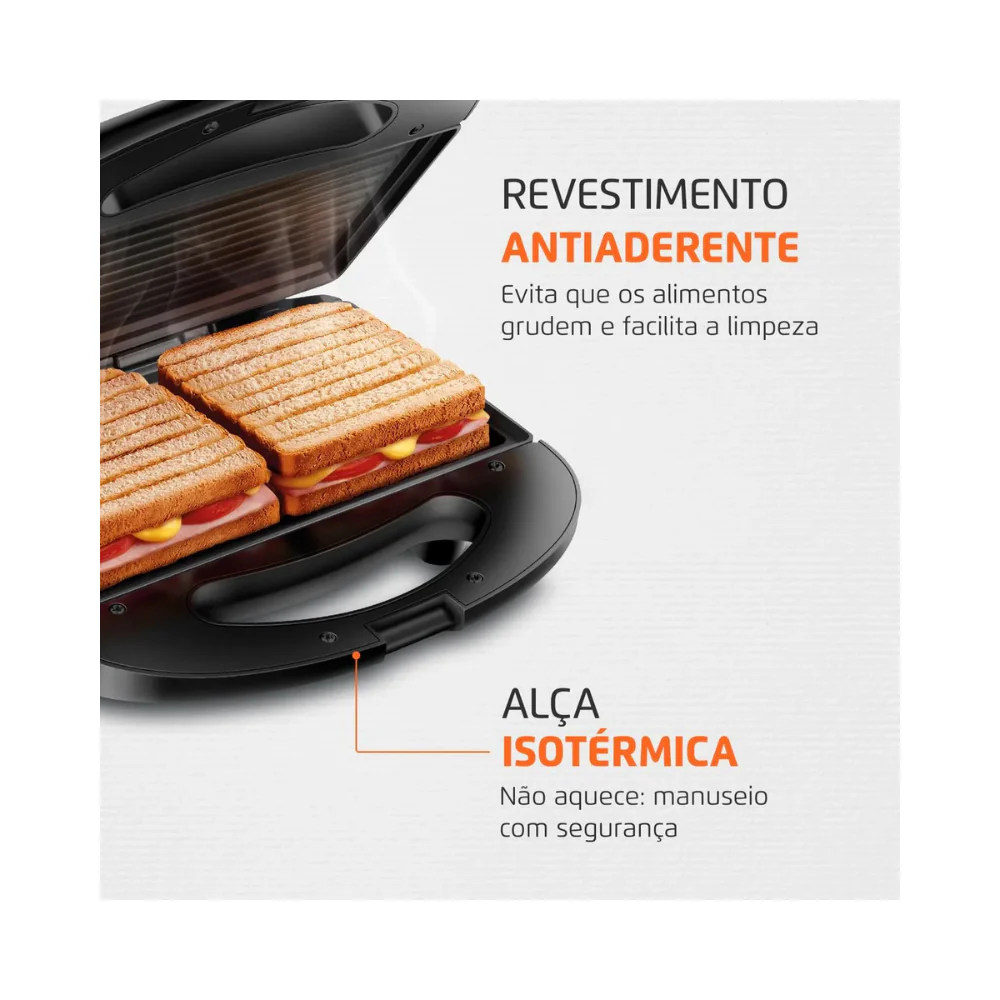 Sanduicheira Pratic Grill Mondial SN-01 - Image 3
