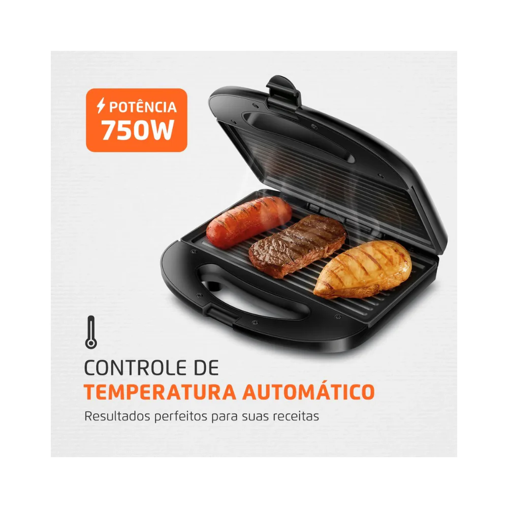Sanduicheira Pratic Grill Mondial SN-01 - Image 5