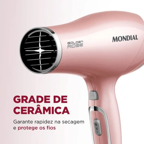 Secador de Cabelos Mondial Golden Rose 2000W SC-32 - Image 5