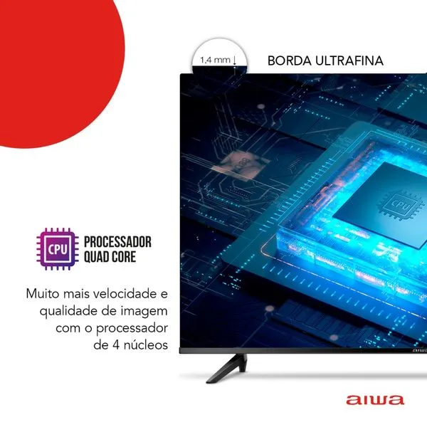 Smart TV 43" Full HD  AWS-TV-43-BL-02-A Wi-fi 2 HDMI Aiwa - Image 7