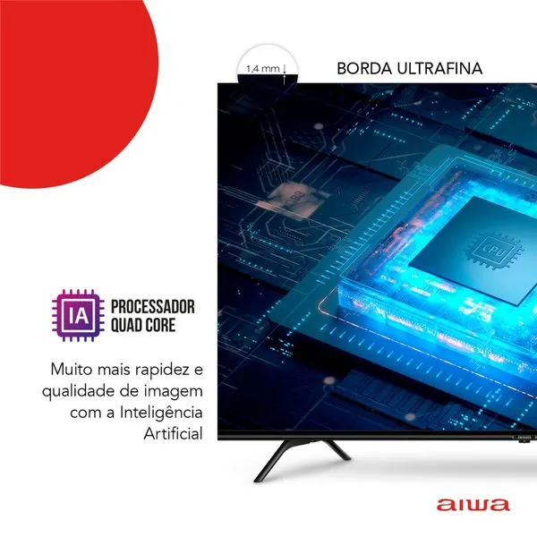 Smart TV 55” Android 4K Borda Ultrafina Dolby Vision HDR10 Aiwa - Image 6