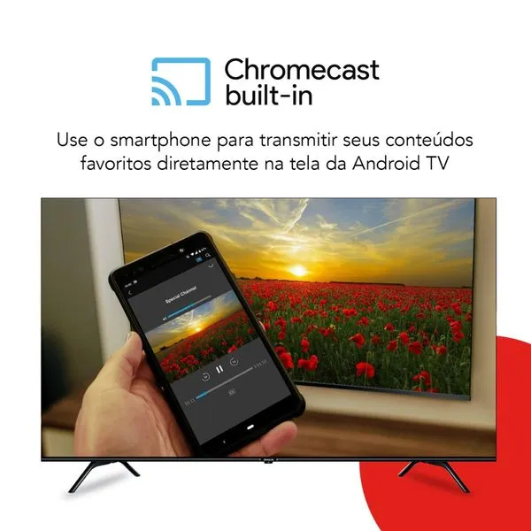 Smart TV 55” Android 4K Borda Ultrafina Dolby Vision HDR10 Aiwa - Image 7