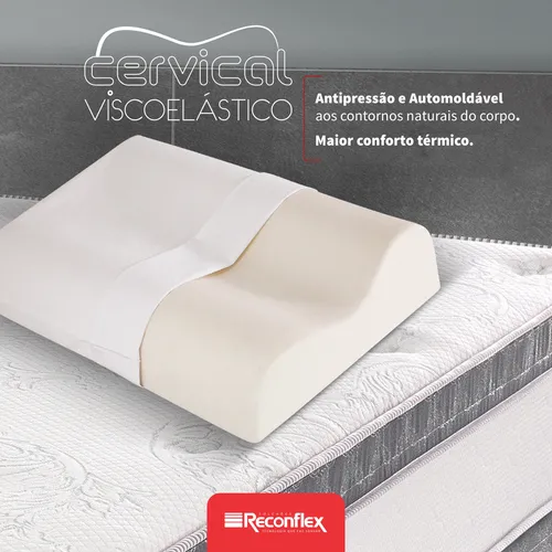 Travesseiro Visco Cervical Firme Reconflex - Image 3