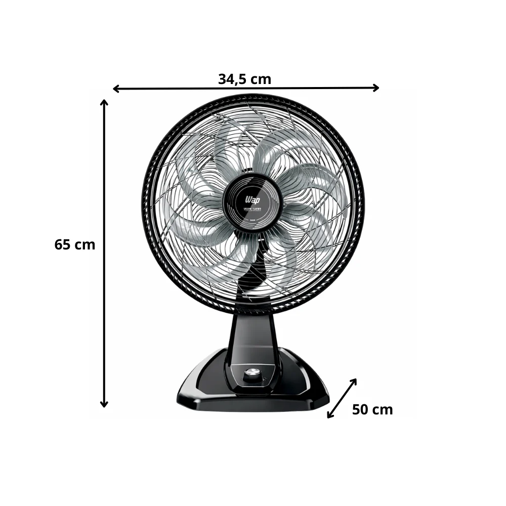 Ventilador 50 cm 8 Pás Mesa e Parede 2 em 1 WAP Flow Turbo - Image 6
