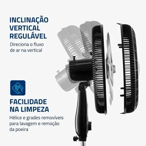 Ventilador de Coluna 6 pás  40 Cm VSP-40C-NB  Mondial - Image 4