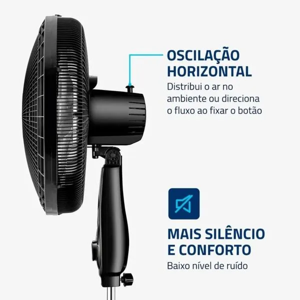 Ventilador de Coluna 6 pás  40 Cm VSP-40C-NB  Mondial - Image 5