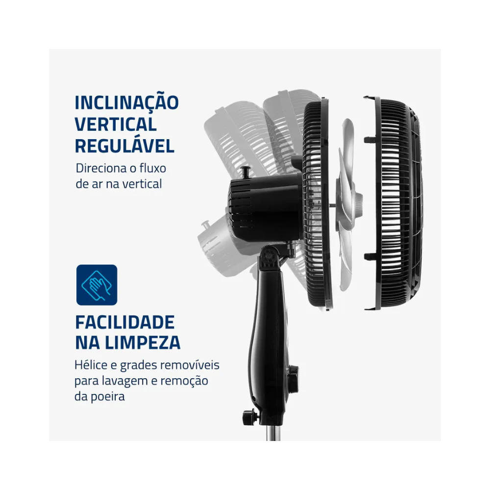 Ventilador de Coluna Mondial 6 pás Turbo VT-30C-NB - Image 4